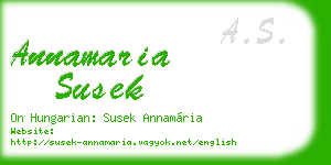 annamaria susek business card